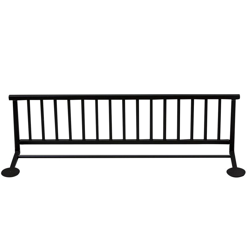 Barrière de lit en bois massif laqué noir Combelle
