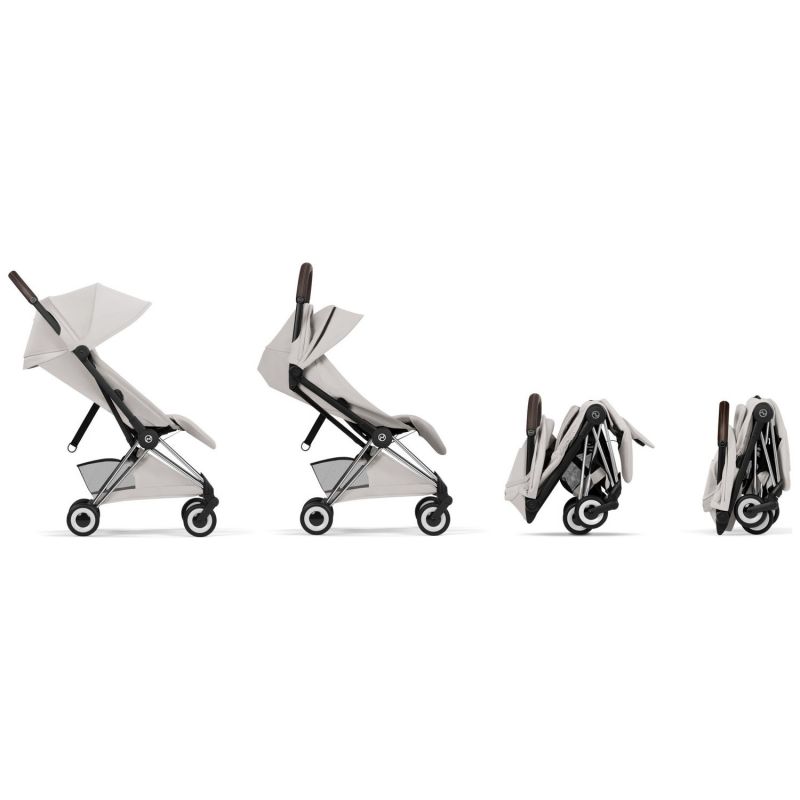 COŸA Style 2026 Poussette ultra-compacte et Châssis Chrome City Grey Cybex Produit 4