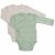 Variation Vert d'eau, beige du produit Lot de 2 bodies Blés (naissance) de la marque Trois Kilos Sept