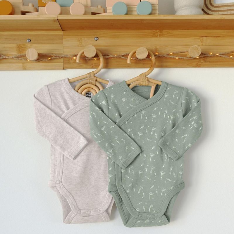Lot de 2 bodies Blés (naissance) Trois Kilos Sept Ambiance 5