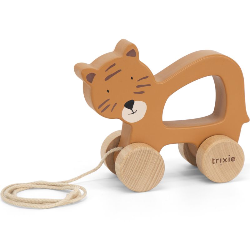 Jouet à tirer en bois M. Tiger Trixie Produit 1 grande taille