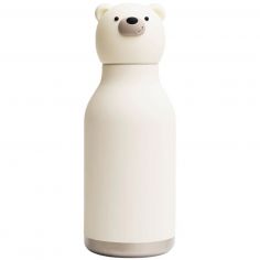 Gourde isotherme Bestie Ours Blanc (460 ml) - Asobu
