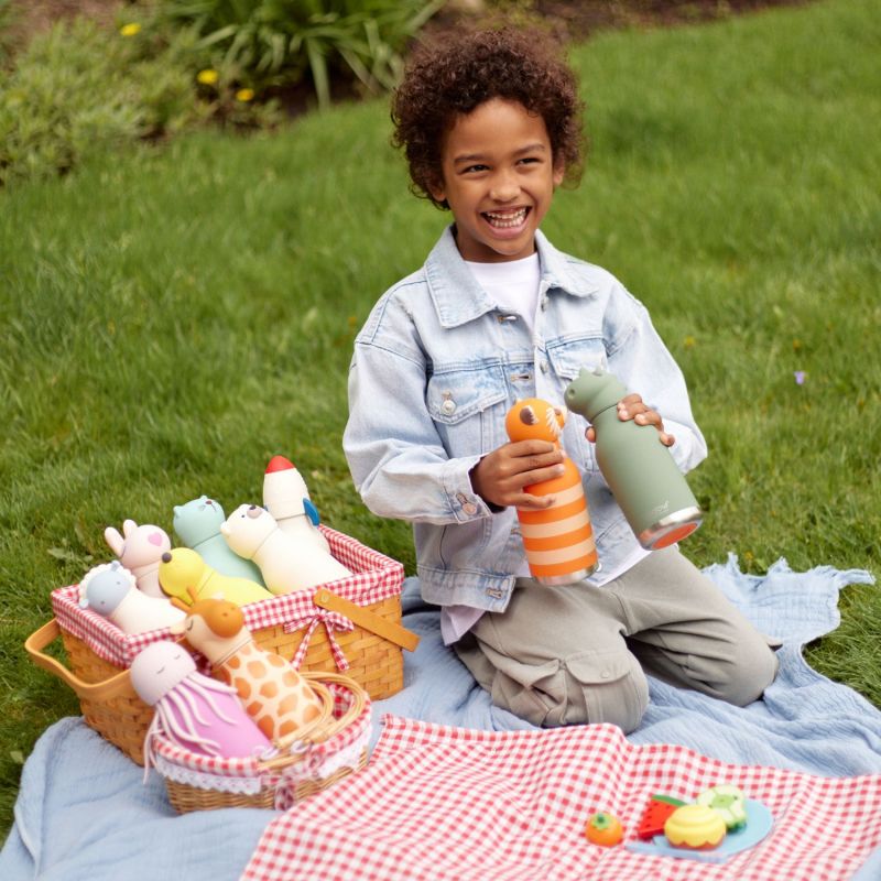 Gourde isotherme Bestie Ours Blanc (460 ml) Asobu Ambiance 5