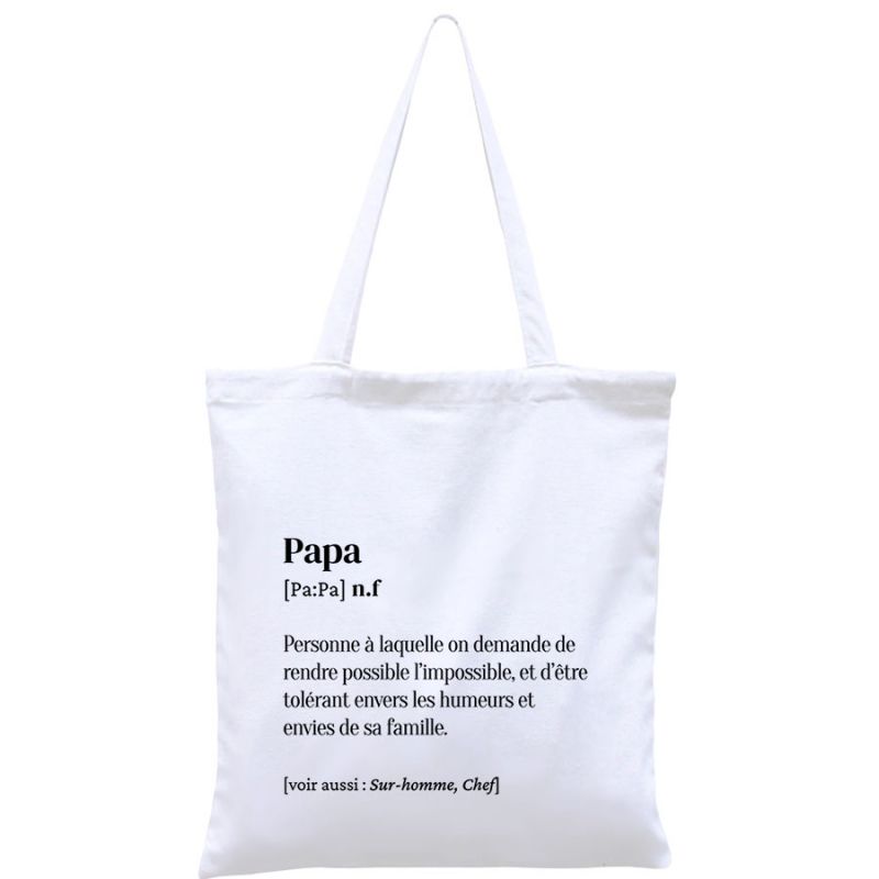 Sac à anses en coton bio Papa Hindbag