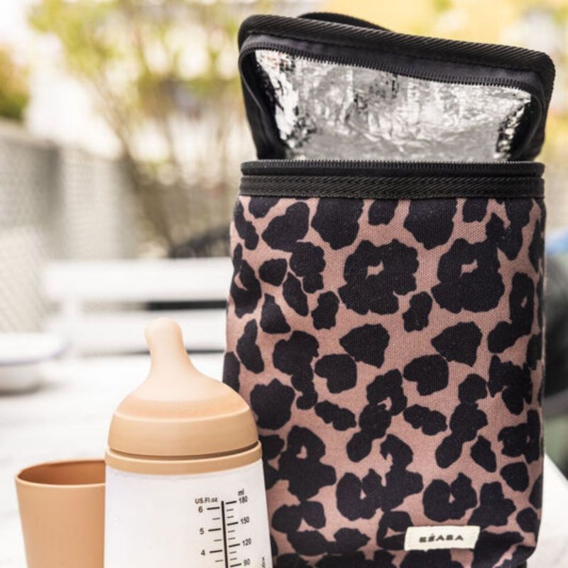 Pochette repas isotherme Léopard Béaba Ambiance 2