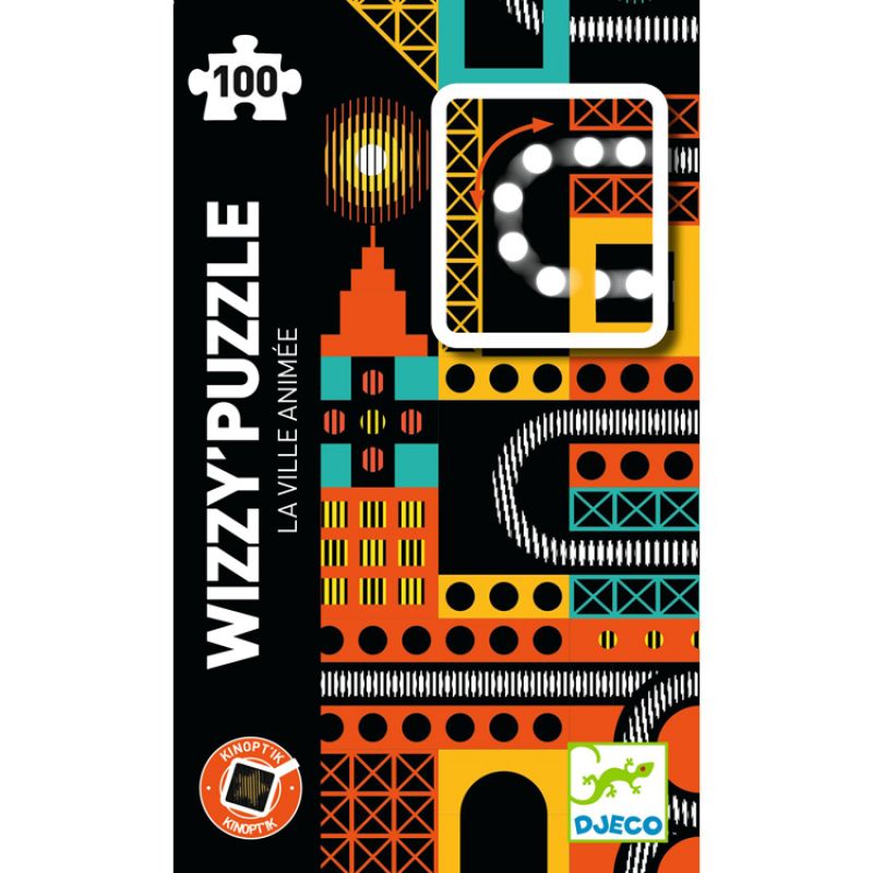 Puzzle kinopt'ik Wizzy La ville animée (100 pièces) Djeco