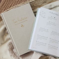 Livre souvenirs Ton histoire tes 10 premières années grège