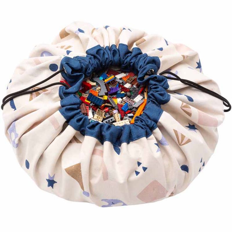 Sac à jouets 2 en 1 réversible Printed Colors Cirque Play&Go
