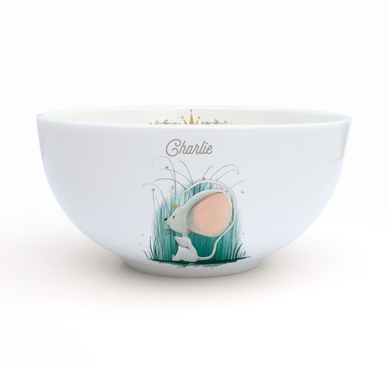 Bol en porcelaine Souris (personnalisable) Gaëlle Duval