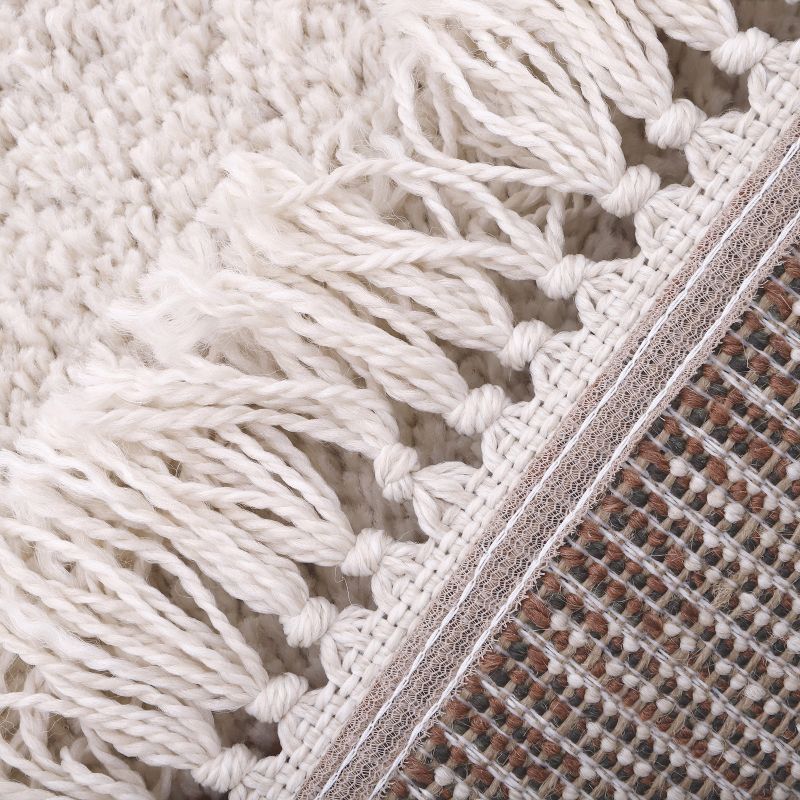 Tapis rectangulaire pois terracotta Wooly (100 x 150 cm) Nattiot Produit 6