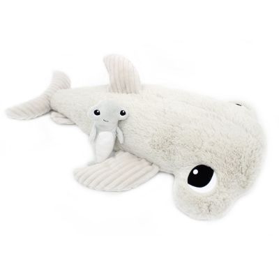 Peluche Clou maman et bébé Les Ptipotos Gris clair (57 cm) Les Déglingos