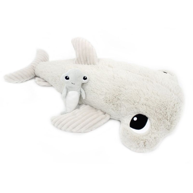 Peluche Clou maman et bébé Les Ptipotos Gris clair (57 cm) Les Déglingos Produit 1