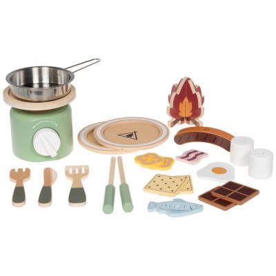 Set repas camping en bois Amadeus Les Petits