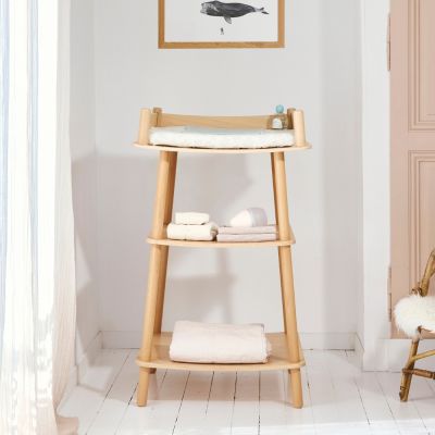 Table à langer en bois Pago avec matelas