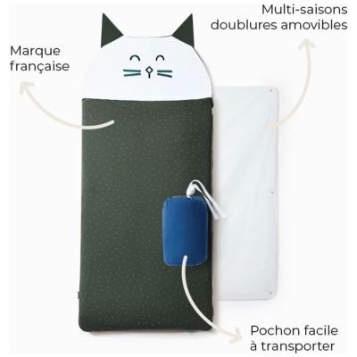 Sac de couchage Chat (7-10 ans) Les petites billes
