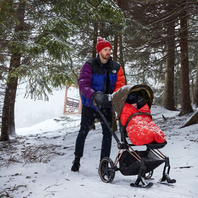 Skis pour roues avant poussettes PRIAM Black Cybex Ambiance 4