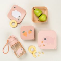 Boîte à goûter lot de 3 Tiny farm Rose