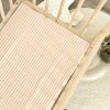 Drap housse en percale de coton Rayé Peach (50 x 83 cm) Kadolis Ambiance 2