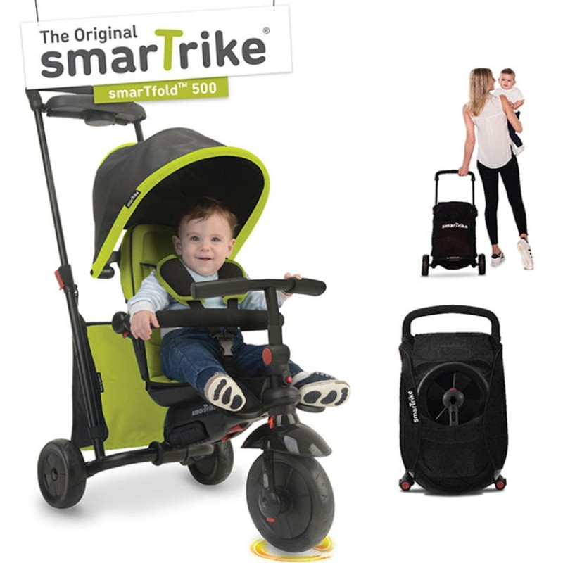 Tricycle évolutif 7 en 1 pliant smarTfold 500 vert smarTrike
