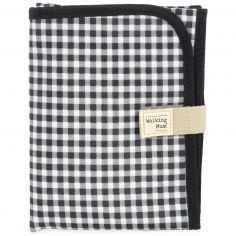 Tapis à langer I Love Vichy Noir - Walking Mum