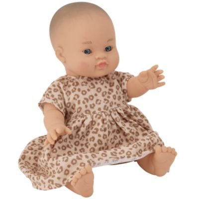 Poupée Léa avec tenue robe Léopard Atelier Wagram