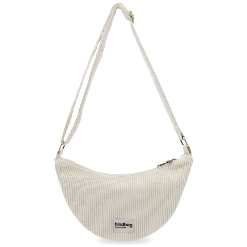 Sac banane Andrea Velours Beige Hindbag Produit 1