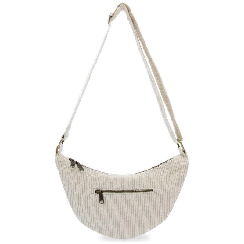 Sac banane Andrea Velours Beige Hindbag Produit 3