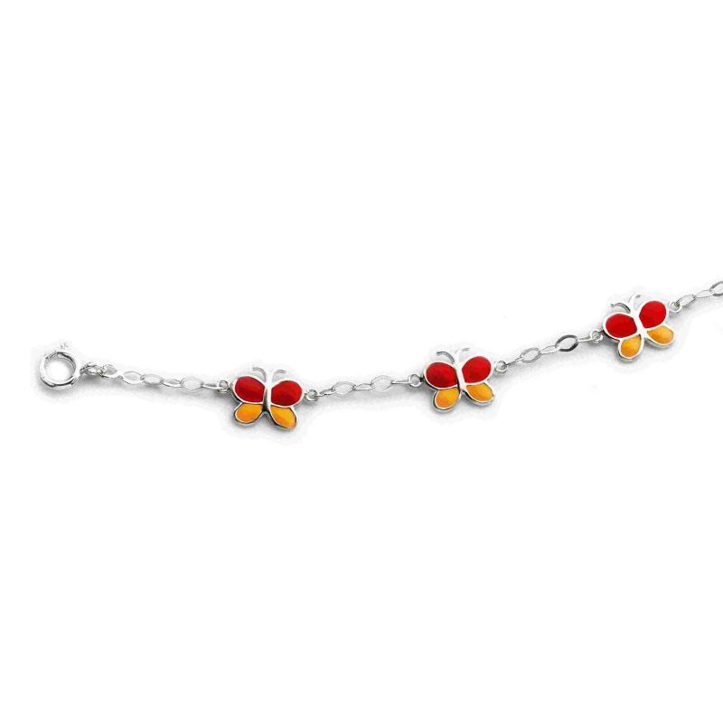 Bracelet enfant Papillons (argent 925° rhodié) Daniel Crégut
