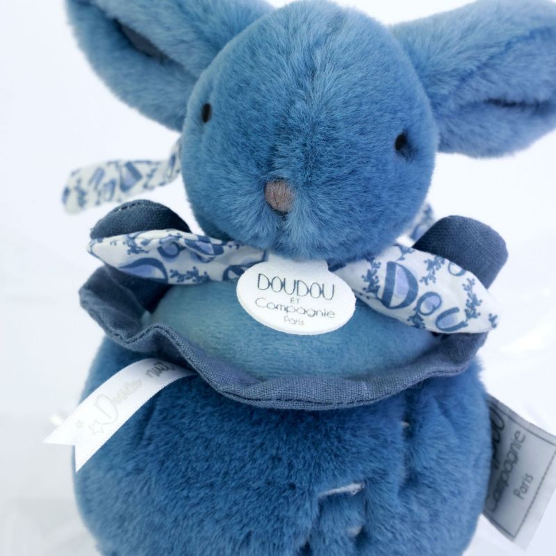 Peluche musicale Lapin Doudou bleu (20 cm) Doudou et Compagnie Produit 6