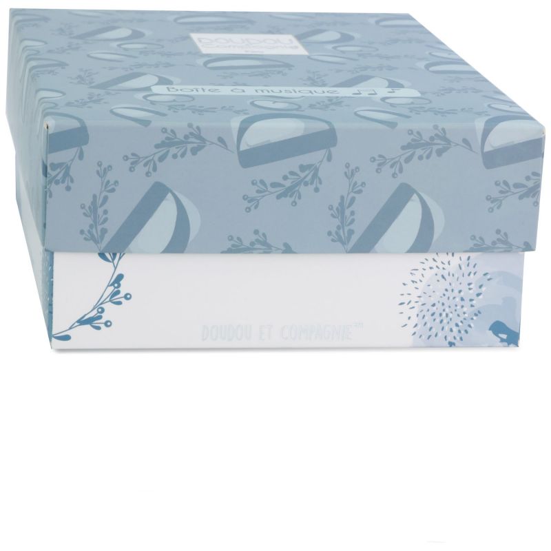 Peluche musicale Lapin Doudou bleu (20 cm) Doudou et Compagnie Packaging 7