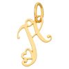 Pendentif initiale H (or jaune 750°)  par Berceau magique bijoux
