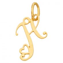 Pendentif initiale H (or jaune 750°)  par Berceau magique bijoux