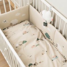 Parure de lit junior Tiny farm Sable (100 x 140 cm)