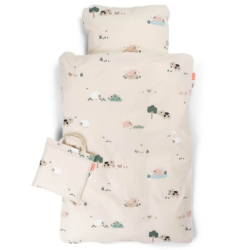 Parure de lit junior Tiny farm Sable (100 x 140 cm) Done by Deer Produit 1 grande taille