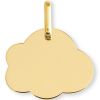 Médaille nuage personnalisable (or jaune 750°) - Lucas Lucor