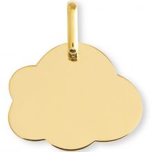 Médaille nuage personnalisable (or jaune 750°)  par Lucas Lucor