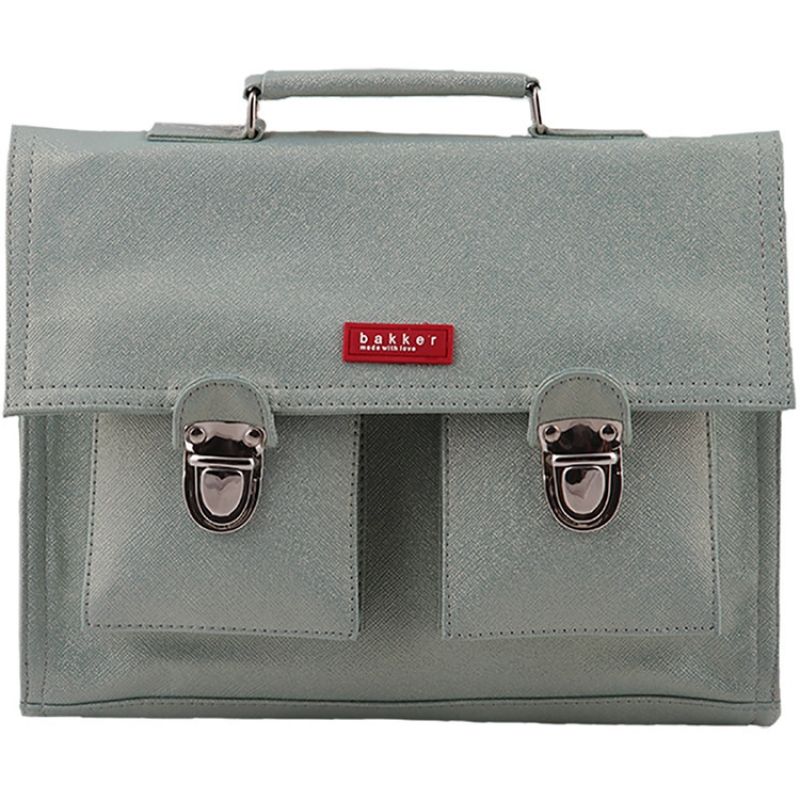 Petit cartable brillant bleu clair Bakker made with love