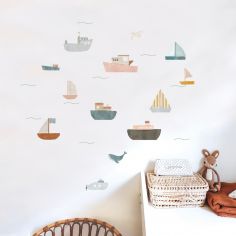Planche sticker Bateaux (35 x 45 cm) - Mimi'lou
