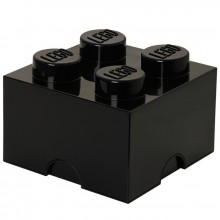 Boîte de rangement empilable Lego noire 4 plots  par Room Studio