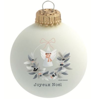 Boule de Noël Ange x Atelier Oranger (personnalisable) Baubels