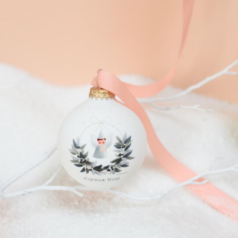 Boule de Noël Ange x Atelier Oranger (personnalisable) Baubels Ambiance 3
