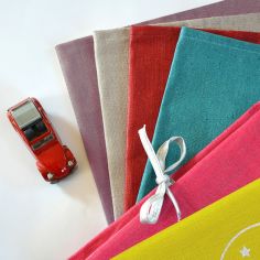 Protège carnet de santé gris (personnalisable)