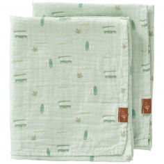 Lot de 2 langes Surf boy (70 x 60 cm) - Fresk