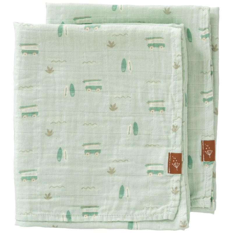 Lot de 2 langes Surf boy (70 x 60 cm) Fresk Produit 1