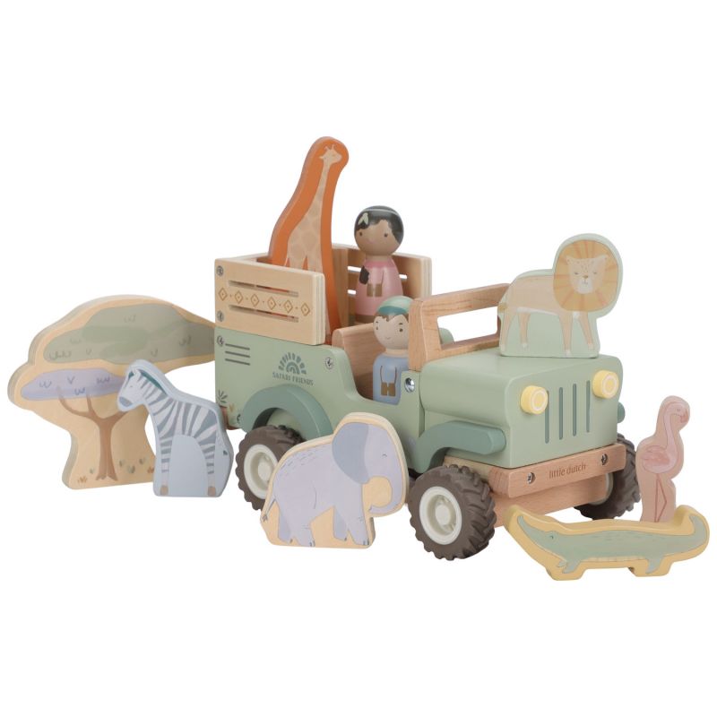 Voiture de Safari et animaux en bois Safari Friends Little Dutch Produit 4