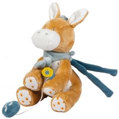 Peluche musicale Léo l'âne (20 cm) - Nattou