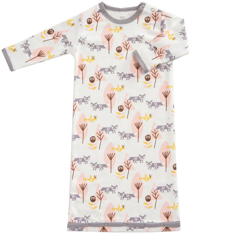 Gigoteuse légère renard rose en coton bio (70 cm) Fresk