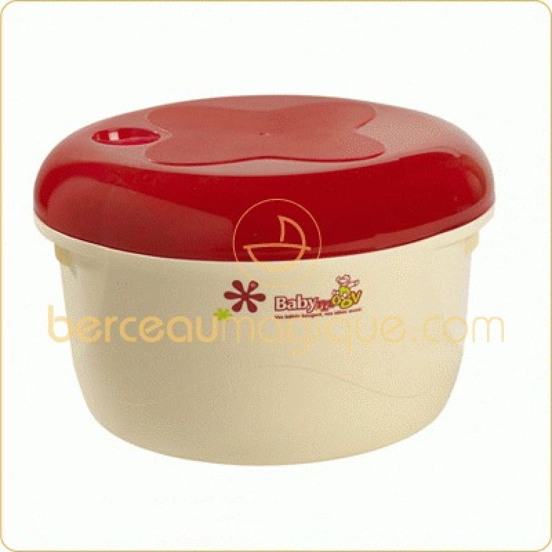 Stérilisateur micro-ondes (framboise et crème) Babymoov