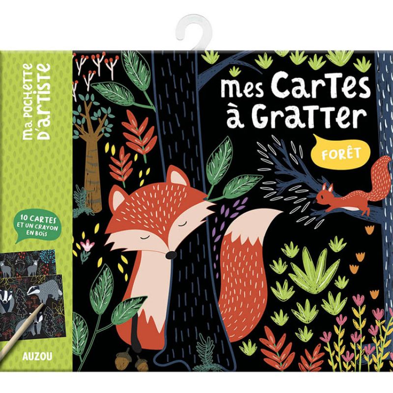 Mes cartes à gratter forêt Auzou Editions