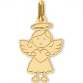 Pendentif Ange fille (or jaune 375°)